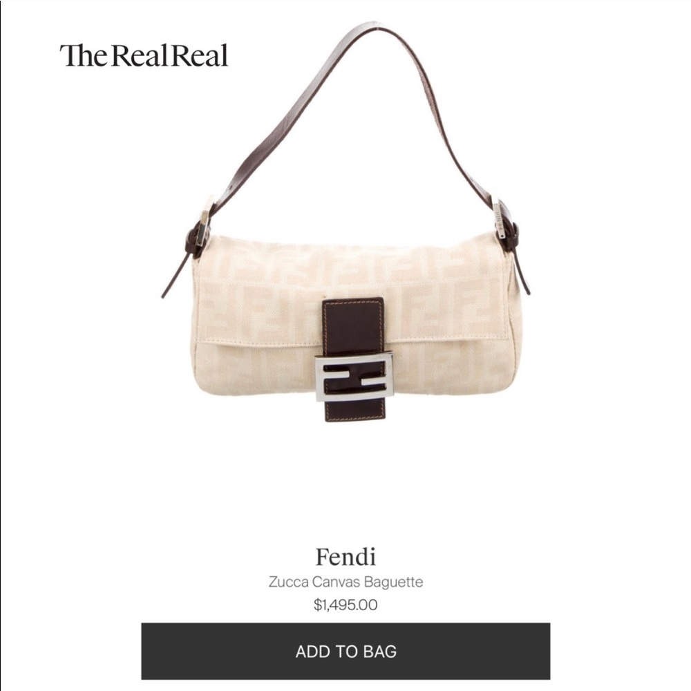 🛍SOLD🛍 Fendi Zucca Baguette - Picture 10 of 10